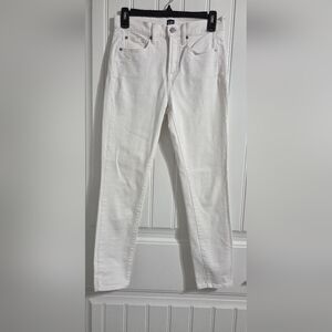 GAP White Denim Pants Womens Size 25 Petite True Skinny